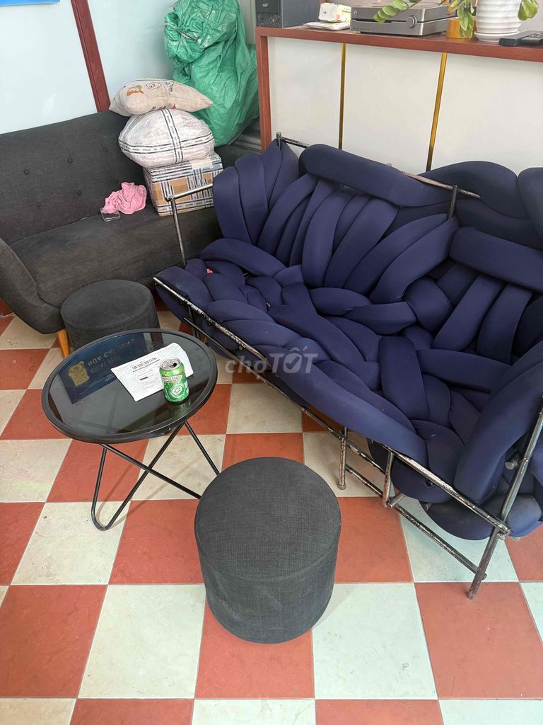 Ghế sofa vải kim loại hiện đại. Mua bán Bàn ghế tại Quận Hoàng Mai Hà Nội được đăng bởi Minh hình 1