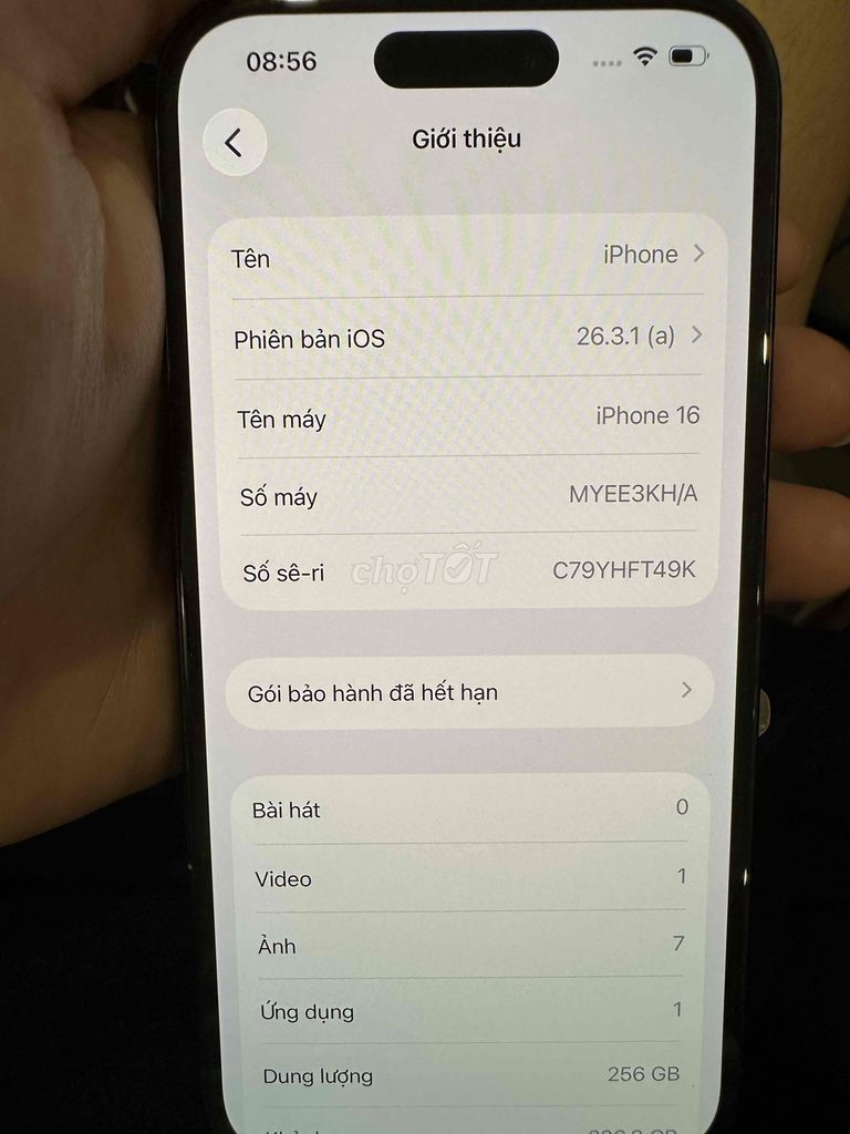 iPhone 16 256GB Đen cần bán. Mua bán Điện thoại tại Quận Bắc Từ Liêm Hà Nội được đăng bởi VŨ SO hình 1
