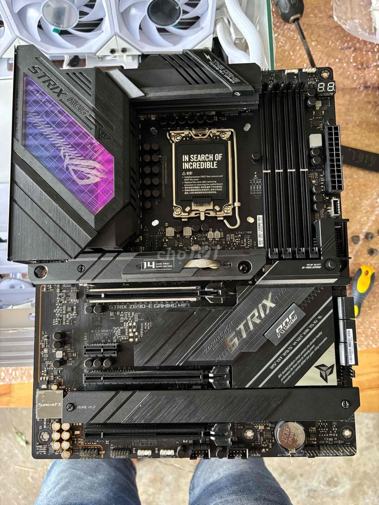 Bo mạch chủ ROG Strix Z690-E Gaming WiFi. Mua bán Linh kiện (RAM, Card...) tại Huyện Tư Nghĩa Quảng Ngãi được đăng bởi Phương Aorus hình 1