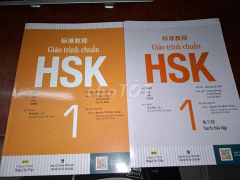 Sách giáo trình HSK 1 - 2 cuốn như hình