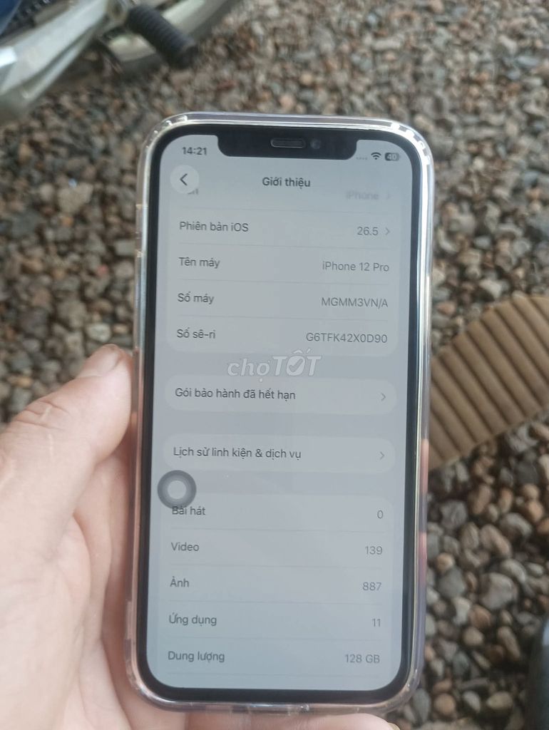 Apple iPhone 12 Pro 128GB Màn hình thay GX OLED. Mua bán Điện thoại tại Huyện Cư M'gar Đắk Lắk được đăng bởi Anh tuấn Võ hình 1