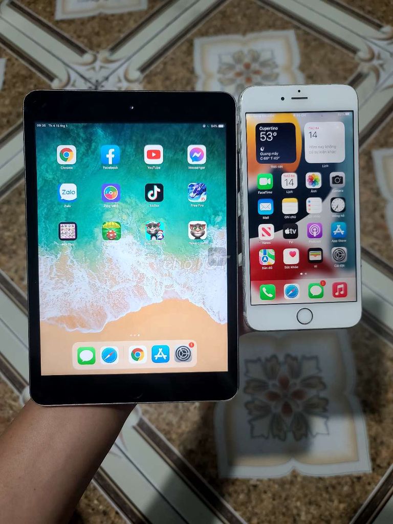 Ipad mini3 tặng ip 6s plus ko sài sim