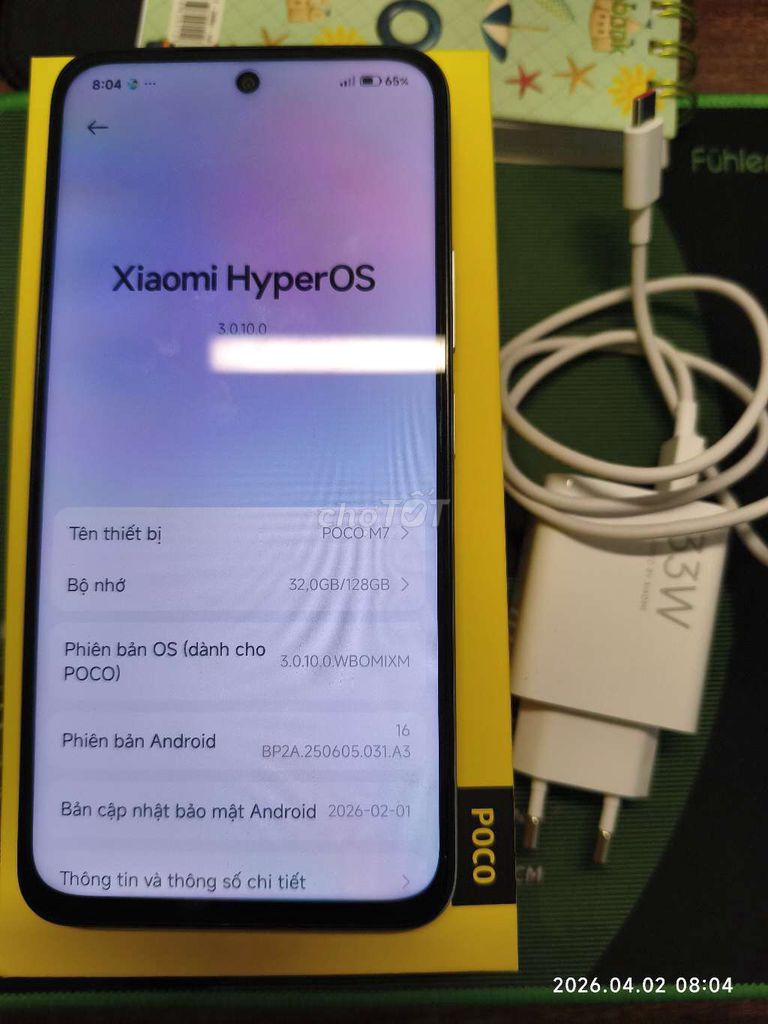 POCO M7 128GB. Mua bán Điện thoại tại Quận Long Biên Hà Nội được đăng bởi Nguyễn Lam hình 1