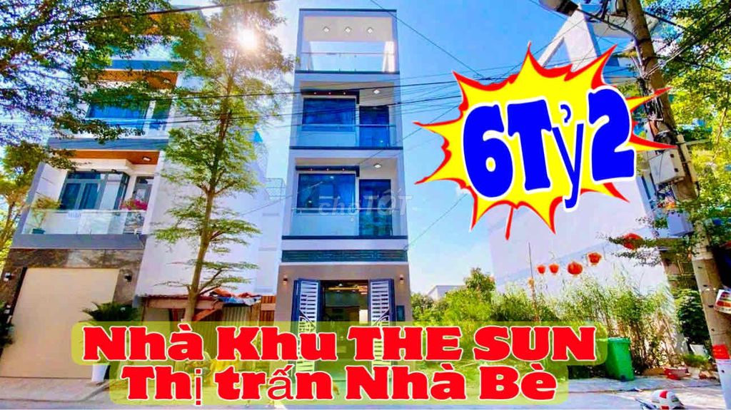 NHÀ PHỐ KHU DÂN CƯ THE SUN ĐƯỜNG HUỲNH TẤN PHÁT. LIỀN KỀ QUẬN 7