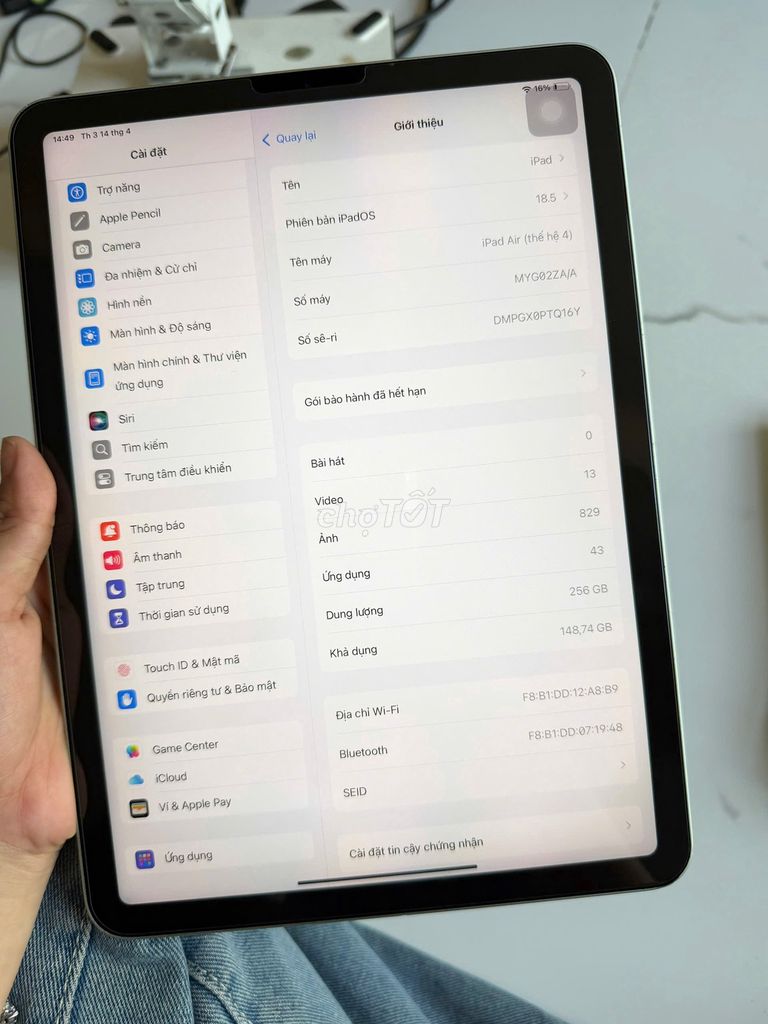 Apple iPad Air 4 256GB Wifi Xanh Lá. Mua bán Máy tính bảng tại Quận 7 Tp Hồ Chí Minh được đăng bởi Nguyenbao hình 1