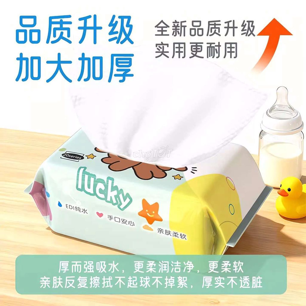 Khăn ướt Lucky vải không dệt sỉ. Mua bán Mẹ và bé tại Thị xã Giá Rai Bạc Liêu được đăng bởi Lý Hào Store hình 1