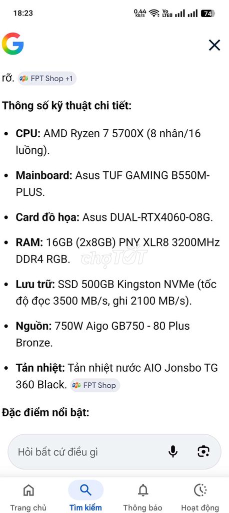E-Power N4060 Ryzen7 5700X 16GB/500GB. Mua bán Máy tính để bàn tại Huyện Đức Hòa Long An được đăng bởi Châu Hữu hình 1