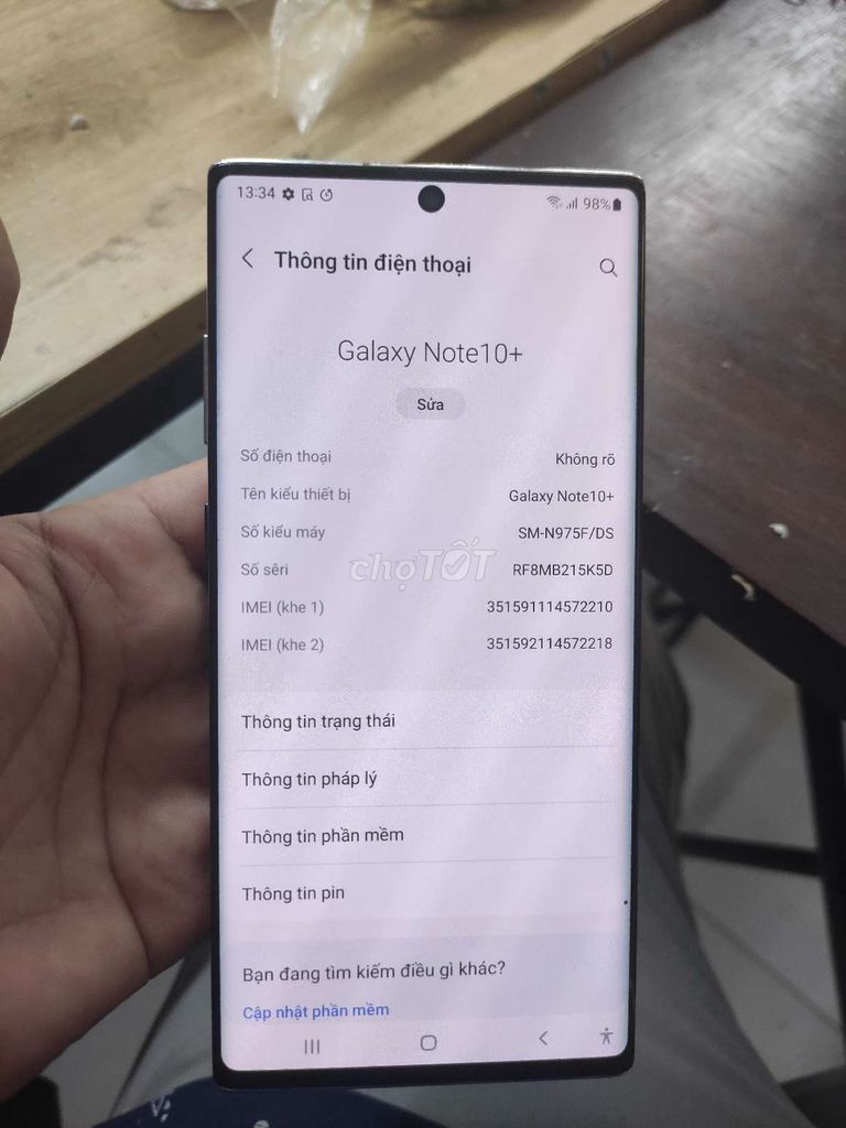 Samsung galaxy note 10plus 256gb 2 sim