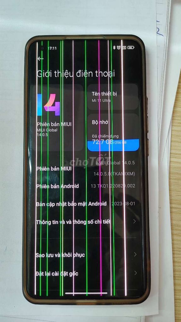 Xiaomi Mi 11 Ultra 256GB Trắng Đã dùng. Mua bán Điện thoại tại Quận Ninh Kiều Cần Thơ được đăng bởi Tiền Trần hình 1
