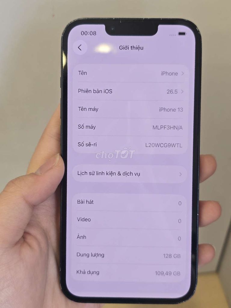 iPhone 13 128GB Xanh Đã sử dụng. Mua bán Điện thoại tại Quận 8 Tp Hồ Chí Minh được đăng bởi Ngọc Lê hình 1