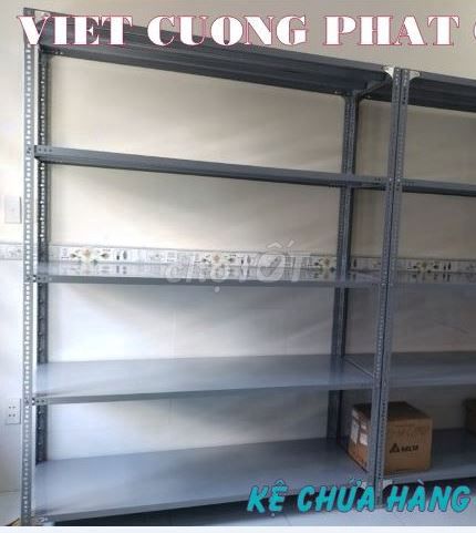 Kệ V3x3, cao 2m. Gồm 5 tầng mâm tôn 120x40. Mua bán Tủ, kệ gia đình tại Quận Bình Tân Tp Hồ Chí Minh được đăng bởi Kệ Thép V Lỗ Đa Năng hình 1