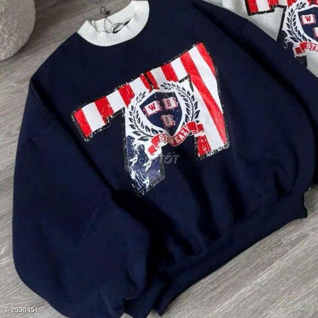 Áo sweater Thun nỉ PE form rộng Xám, Xanh navy. Mua bán Quần áo tại Huyện Lai Vung Đồng Tháp được đăng bởi Thời Trang Đẹp Giá Tốt hình 1