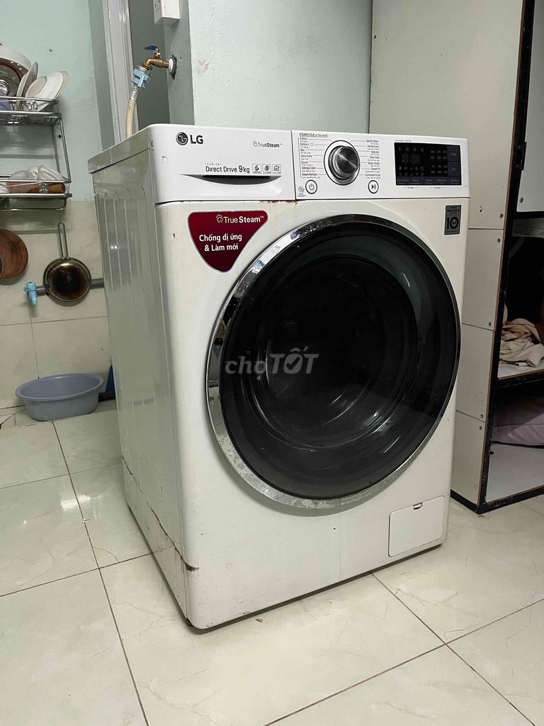 Q12 thanh lý máy giặt LG cửa trước 9kg 2tr5