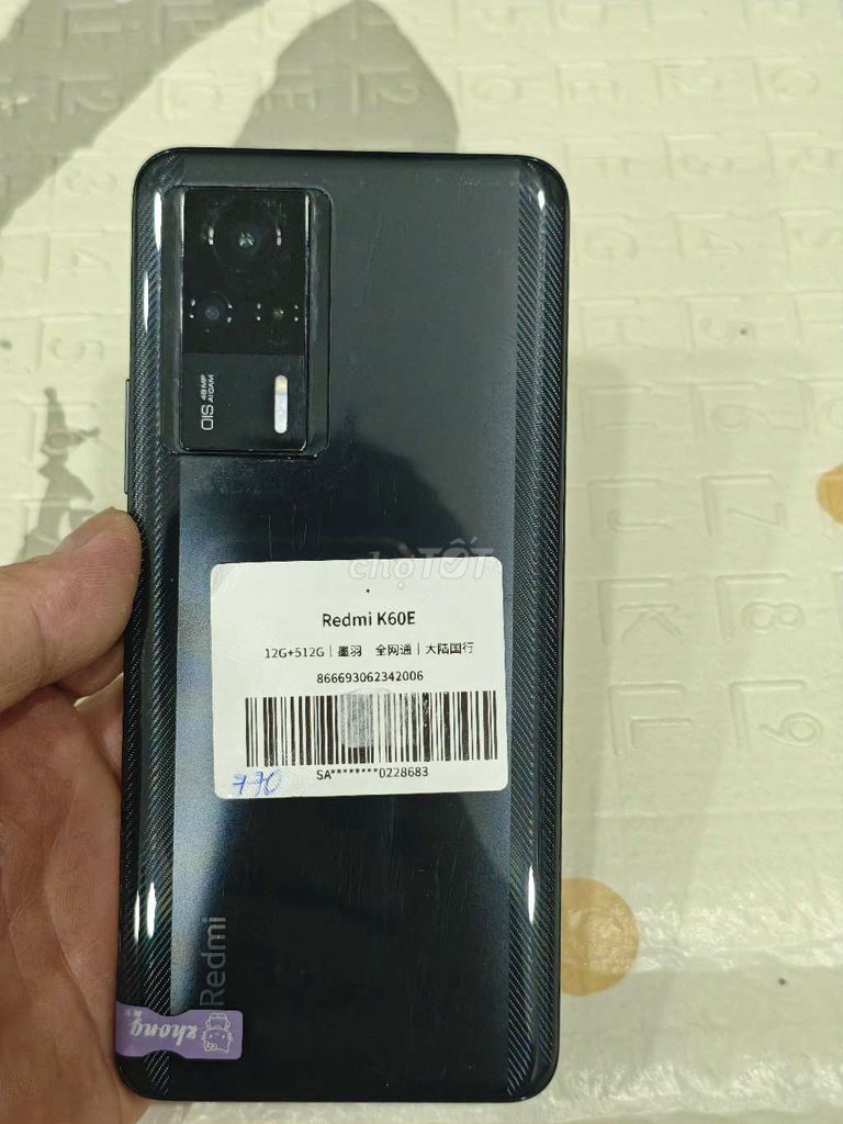 Xiaomi Redmi K60E 12GB/512GB Đen. Mua bán Điện thoại tại Quận Hoàng Mai Hà Nội được đăng bởi Nguyennoi hình 1