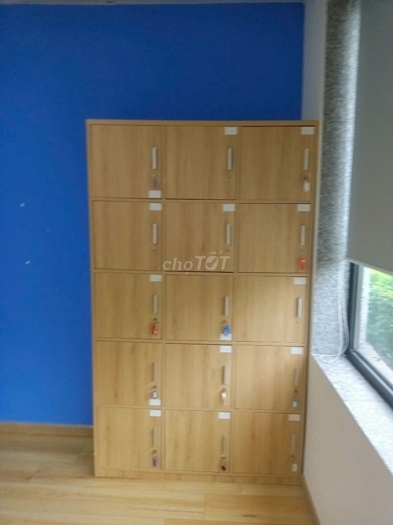 Tủ locker gỗ 15 ngăn, tủ locker đựng đồ cá nhân