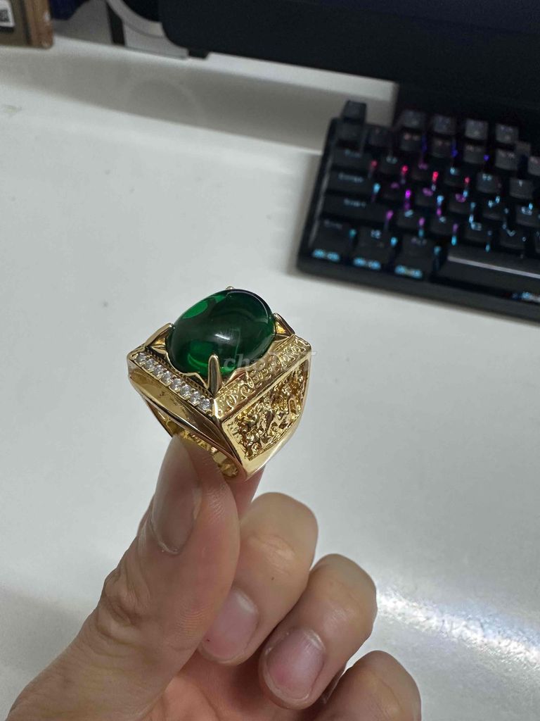 Nhẫn nam mạ vàng đá quý. Mua bán Phụ kiện thời trang khác tại Huyện Thanh Trì Hà Nội được đăng bởi Linh hình 1
