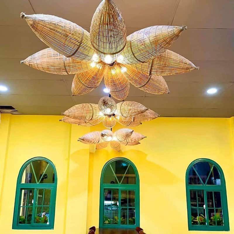 Chao đèn tre hình cái đó bắt cá. Mua bán Đèn tại Quận Cẩm Lệ Đà Nẵng được đăng bởi Nhất Nguyễn Bamboo hình 1
