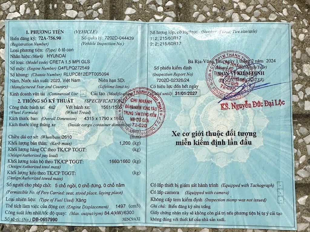 Hyundai Creta cao cấp 2023 “8 nghìn km” như mới 6x. Mua bán Ô tô tại Quận Cầu Giấy Hà Nội được đăng bởi Xe Cũ Dương Đô hình 15