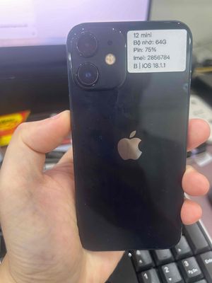 iPhone 12 mini quốc tế 64G màu đen full cn. Mua bán Điện thoại tại Quận Ba Đình Hà Nội được đăng bởi Lâm mobile