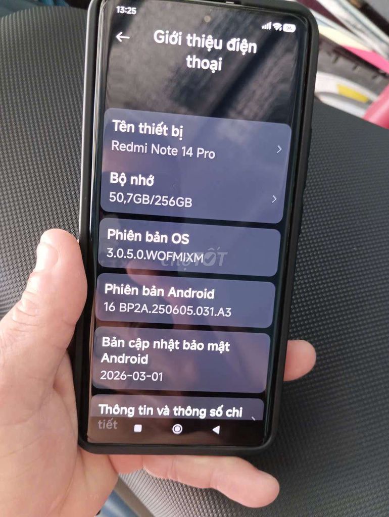 Xiaomi Redmi Note 14 Pro 256GB Xanh. Mua bán Điện thoại tại Quận 6 Tp Hồ Chí Minh được đăng bởi Chiến Sửa Xe  hình 1