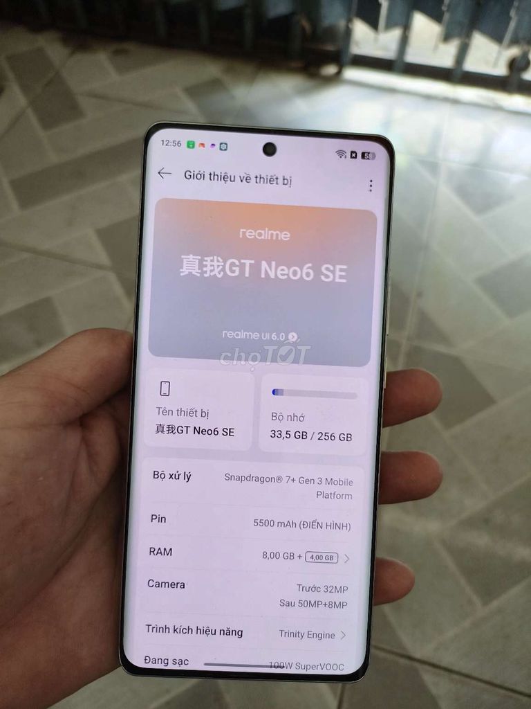 Realme Neo 6SE 5G 256gb  chip 7+ gen 3