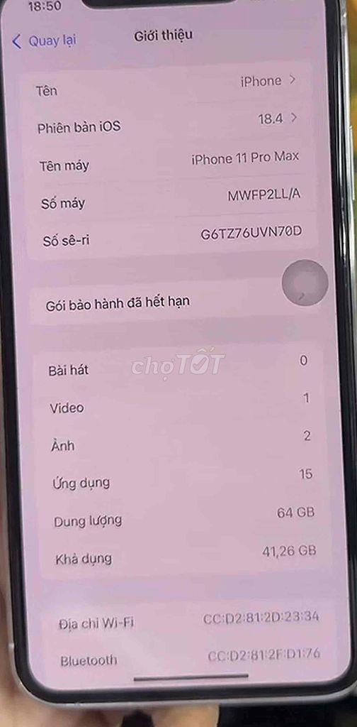 Apple iPhone 11 Pro Max độ 14 Pro Max 64GB Trắng Đ. Mua bán Điện thoại tại Quận Bắc Từ Liêm Hà Nội được đăng bởi Minh Store hình 1