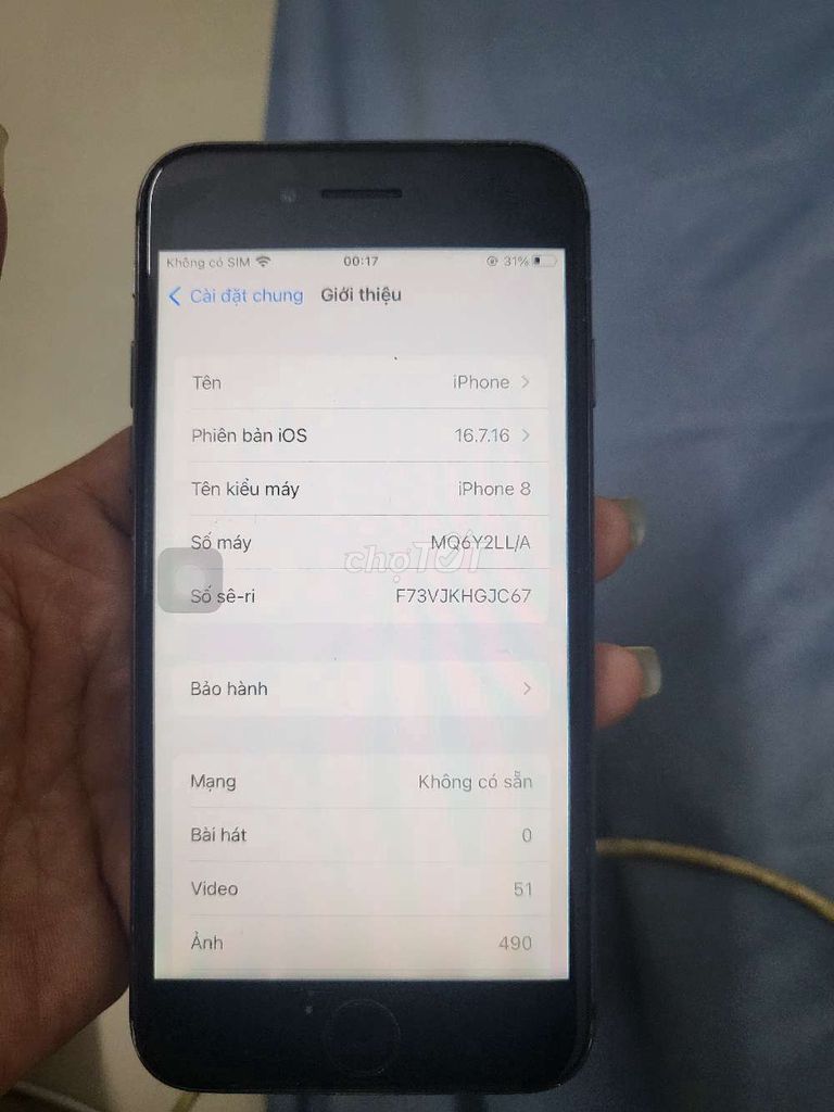 Apple iPhone 8 Đen Lock Đã sử dụng. Mua bán Điện thoại tại Quận Thanh Khê Đà Nẵng được đăng bởi Tran Thang hình 1