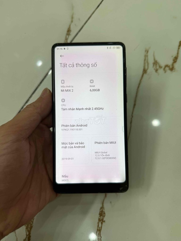 Bán Xác Xiaomi Mimix2 Ram6/64 zin màn xấu. Mua bán Điện thoại tại Quận Hà Đông Hà Nội được đăng bởi Mạnh Mobile hình 1