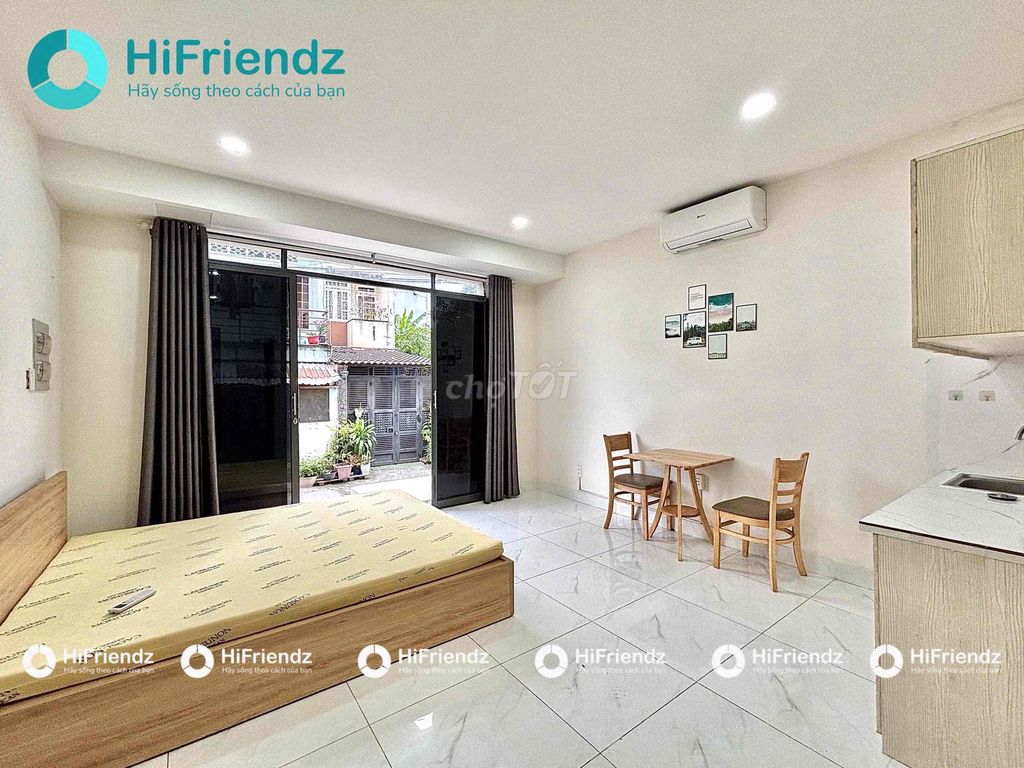 STUDIO TẦNG TRỆT - CỬA KÍNH SIÊU TO - ĐÓN NẮNG CẢ NGÀY