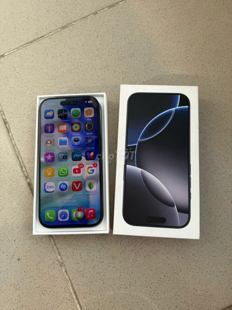 Apple iPhone 16 Pro 128GB Đen Mới 99%. Mua bán Điện thoại tại Quận Bình Tân Tp Hồ Chí Minh được đăng bởi Trương Văn Hùng hình 1
