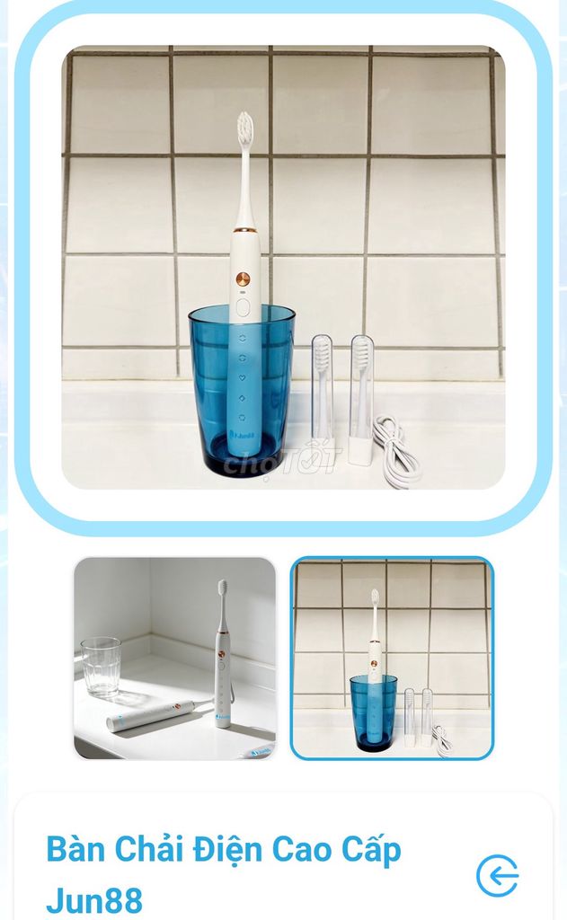 Bàn chải điện Jun88 Trắng Mới. Mua bán Nội thất, đồ gia dụng khác tại Quận 12 Tp Hồ Chí Minh được đăng bởi Văn Nam hình 1