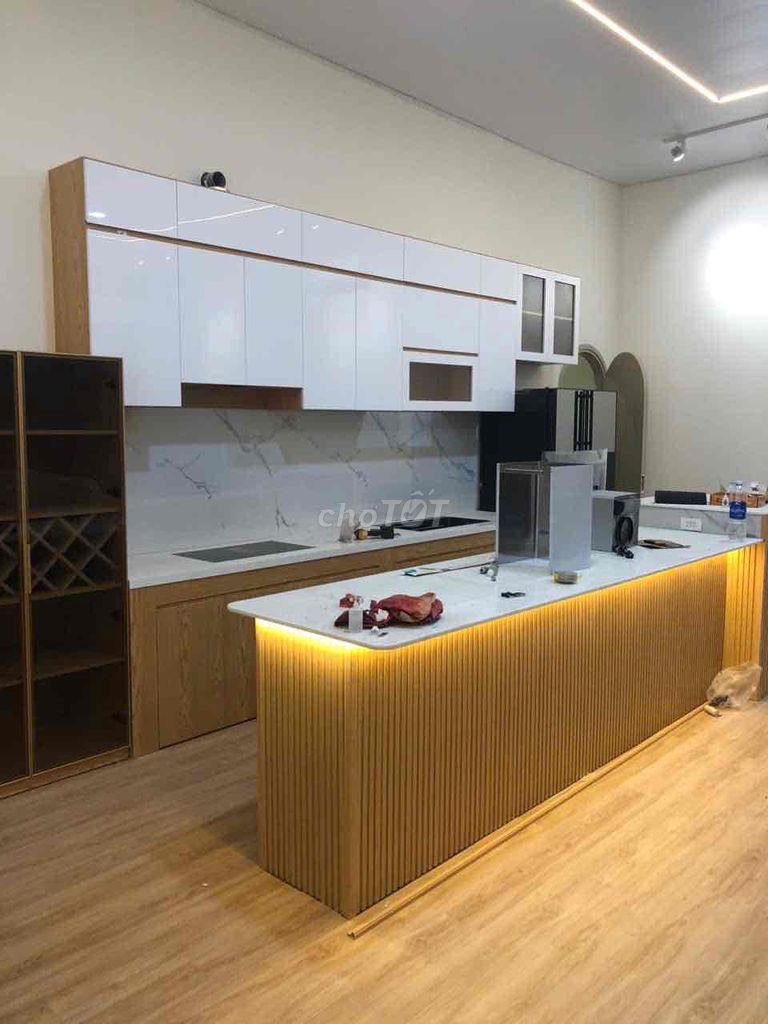 Tủ bếp gỗ MDF phủ melamine