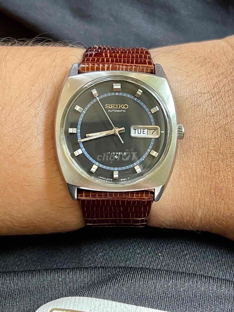 Đồng hồ Seiko Nam dây da. Mua bán Đồng hồ tại Quận Thanh Khê Đà Nẵng được đăng bởi đặng phúc hào hình 1