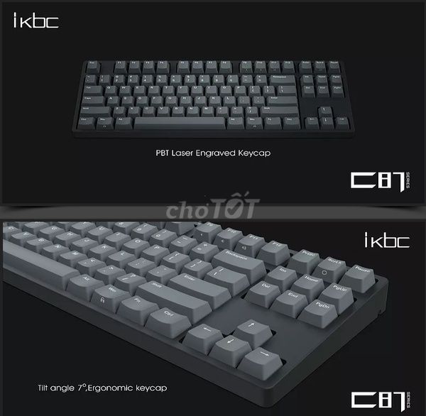Bàn phím cơ IKBC C87 . Mua bán Phụ kiện (Màn hình, Chuột...) tại Quận Liên Chiểu Đà Nẵng được đăng bởi Bảo Lộc hình 1