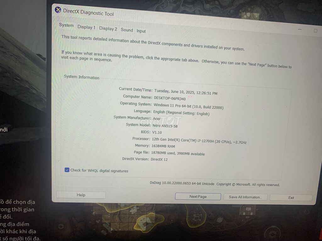 Acer NITRO 5 I7-12600H, RTX3050ti,siêu mạnh,99,9%. Mua bán Laptop tại Quận 11 Tp Hồ Chí Minh được đăng bởi Lê Cẩm Hằng  hình 5