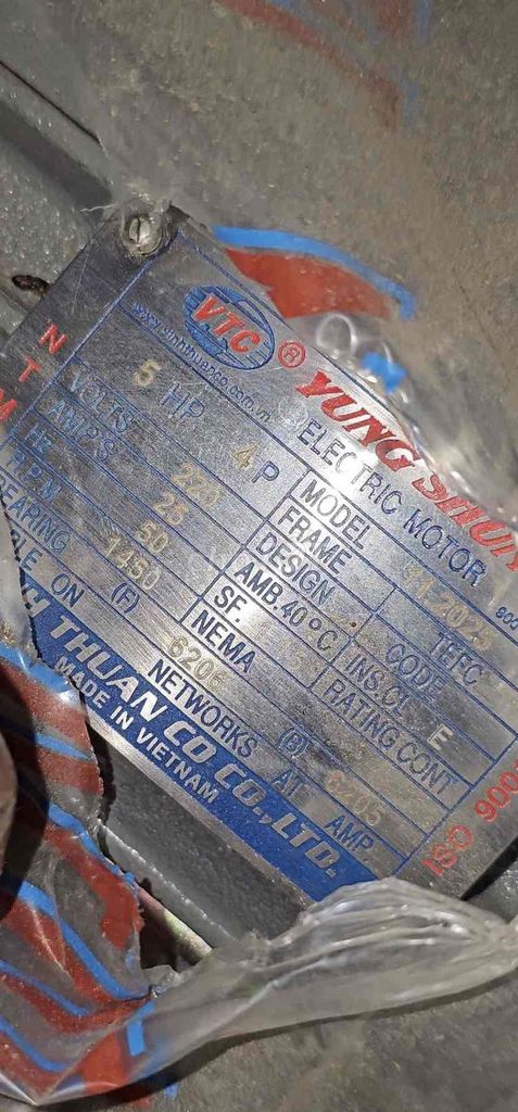 Mô tơ VTC 5Hp 220v. lắp máy rửa xe. Mua bán Đồ chuyên dụng, Giống nuôi trồng tại Thành phố Thủ Đức Tp Hồ Chí Minh được đăng bởi Hùng hình 1