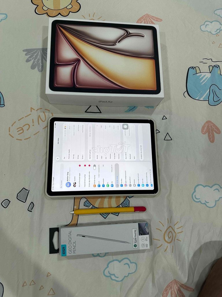 iPad Air M3 11 inch 128GB Starlight + bút ESR. Mua bán Máy tính bảng tại Quận Tân Bình Tp Hồ Chí Minh được đăng bởi Bùi Kim Tùng hình 1