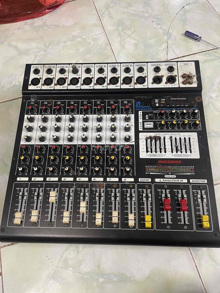 Bàn mixer Messound MX-804USB. Mua bán Nhạc cụ tại Huyện Hóc Môn Tp Hồ Chí Minh được đăng bởi Ninh kiên  hình 1