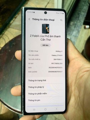 Giao lưu samsung fold 4 hư màn trong,có đổi. Mua bán Điện thoại tại Quận Bình Thuỷ Cần Thơ được đăng bởi Âm thanh xưa Cần Thơ