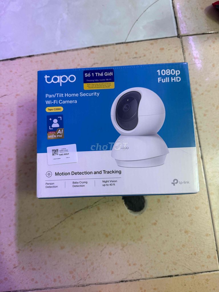 Camera IP Wifi TP-Link Tapo C200C 1080p Trắng. Mua bán Máy ảnh, Máy quay tại Quận 6 Tp Hồ Chí Minh được đăng bởi Lâm  hình 1
