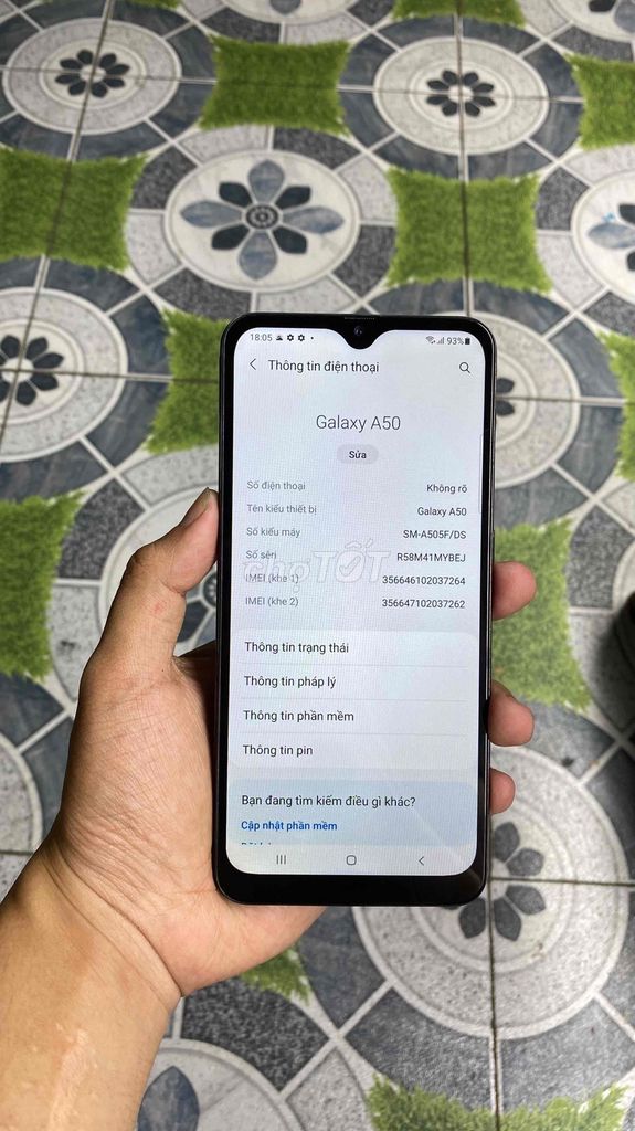 SAMSUNG A50 ram 4/64 gb. Mua bán Điện thoại tại Huyện Nhà Bè Tp Hồ Chí Minh được đăng bởi Trần Hoàng Kính hình 1