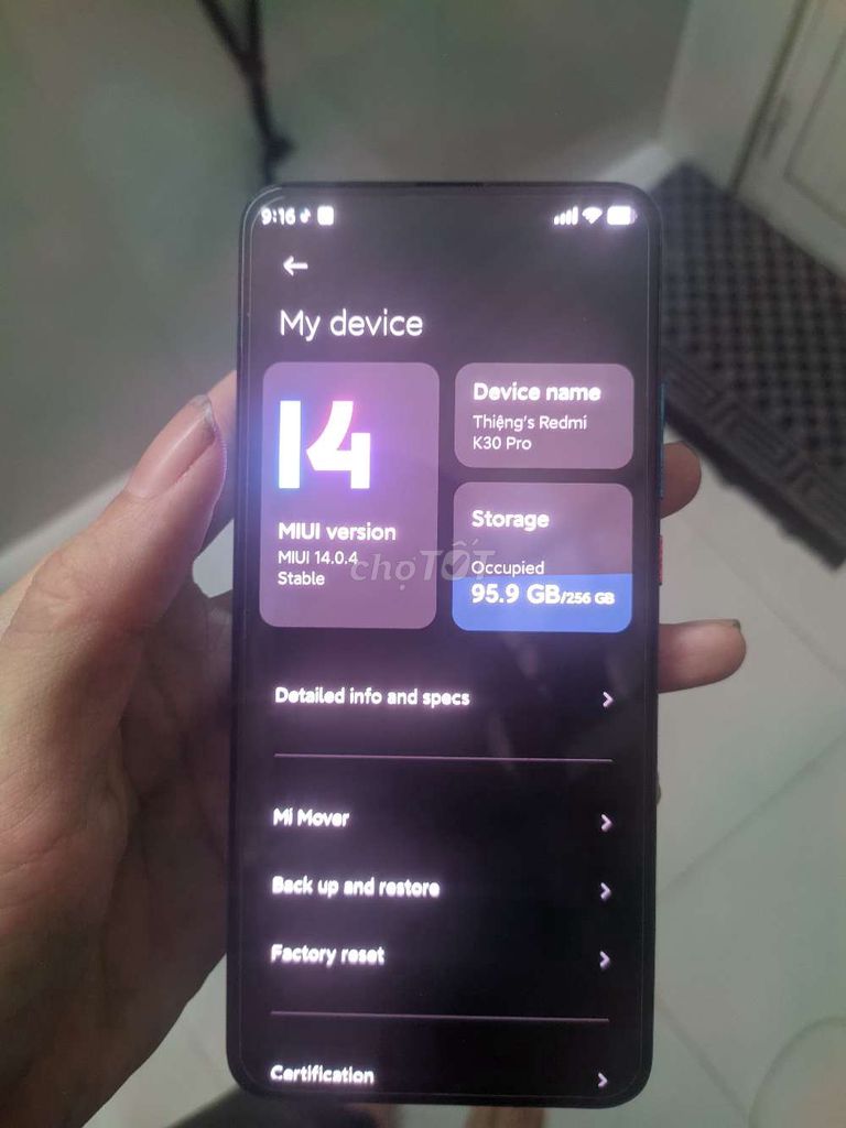 K30 pro 8/256 màn zin k ám ố. Mua bán Điện thoại tại Thành phố Thủ Đức Tp Hồ Chí Minh được đăng bởi Huỳnh thiện hình 1