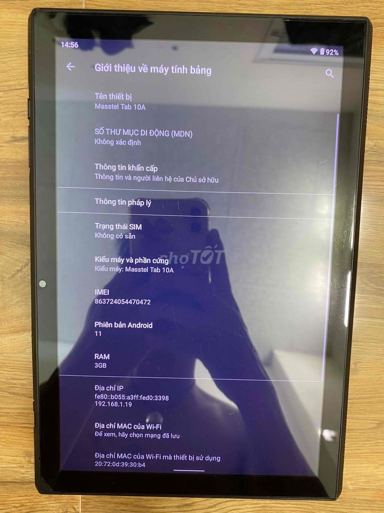 Masstel Tab 10A 3GB Android 11 Đen. Mua bán Máy tính bảng tại Quận 4 Tp Hồ Chí Minh được đăng bởi Máy ảnh cũ hình 1