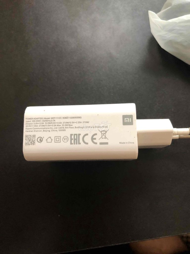 Củ sạc Xiaomi nhanh 30w Trắng. Mua bán Phụ kiện (Màn hình, Chuột...) tại Huyện Việt Yên Bắc Giang được đăng bởi Anh Đồng NÁt hình 1