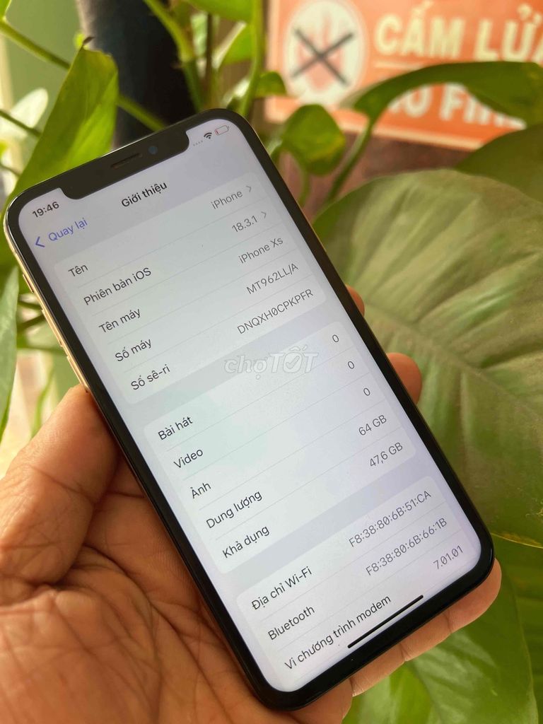 iPhone xs 64G vàng qte mỹ