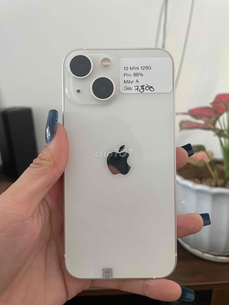 🍎 13 Mini 128Gb Quốc tế Zin full Trắng A đẹp keng