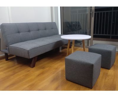 Bộ sofa bed 1m7 kèm bàn gỗ và 2 đôn. Mua bán Bàn ghế tại Quận Bình Thuỷ Cần Thơ được đăng bởi Phạm Văn Tâm