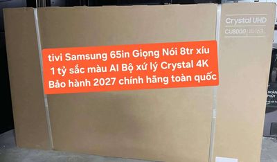 TV 4K Samsung 65CU8000 65in 4K Giọng Nói BH 2027 -