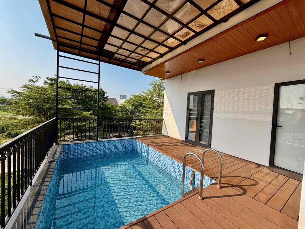 Villa hồ bơi 3pn có hồ bơi gần cầu thuận phước