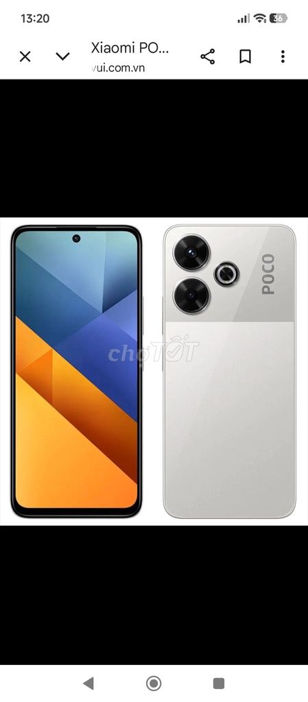 Xiaomi Poco M6 màu bạc. Mua bán Điện thoại tại Quận Bình Tân Tp Hồ Chí Minh được đăng bởi A bảo hình 1